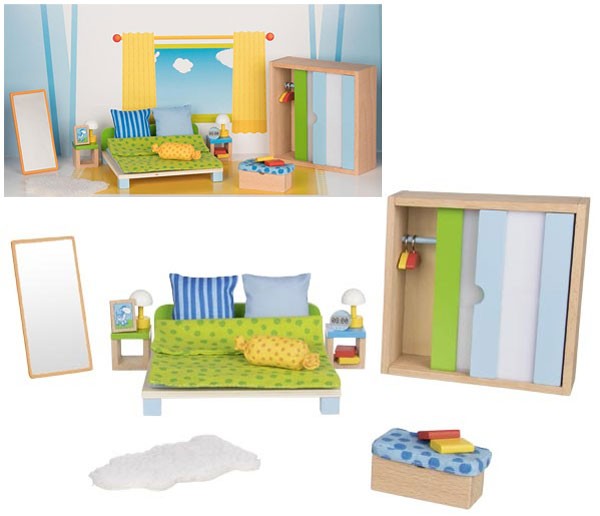 Puppenhausmöbel Modernes Schlafzimmer
