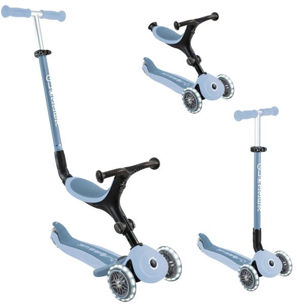 All-in-One Scooter GO-UP Active Lights Eco 3in1 (Blueberry)