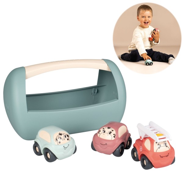 Little Smoby Mini-Flitzer 3er-Set mit Box