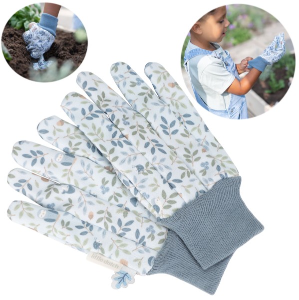 Gartenhandschuhe Forest Friends für Kinder (Blau)