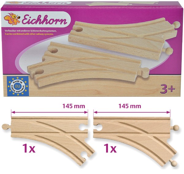 Eisenbahn-Set Weichen 2-teilig
