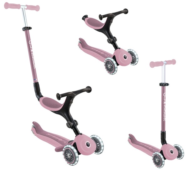 All-in-One Scooter GO-UP Active Lights Eco 3in1 (Berry)