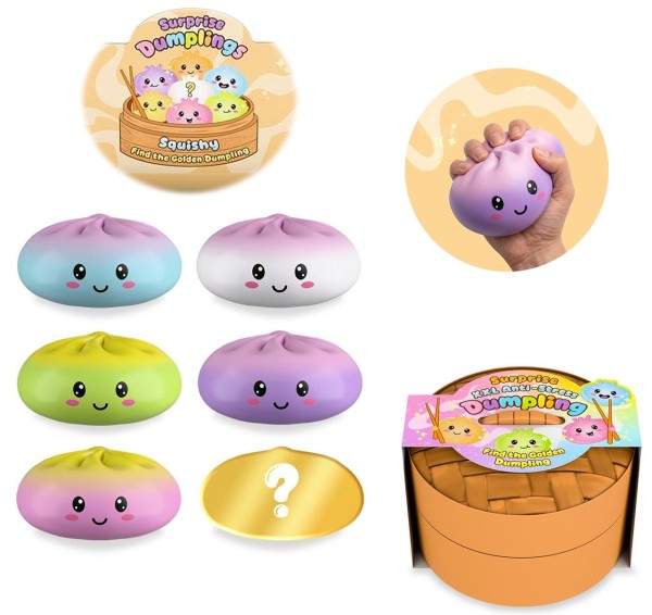 Großer XXL Anti-Stress Rainbow Dumpling 15,5 cm (Sortiert)