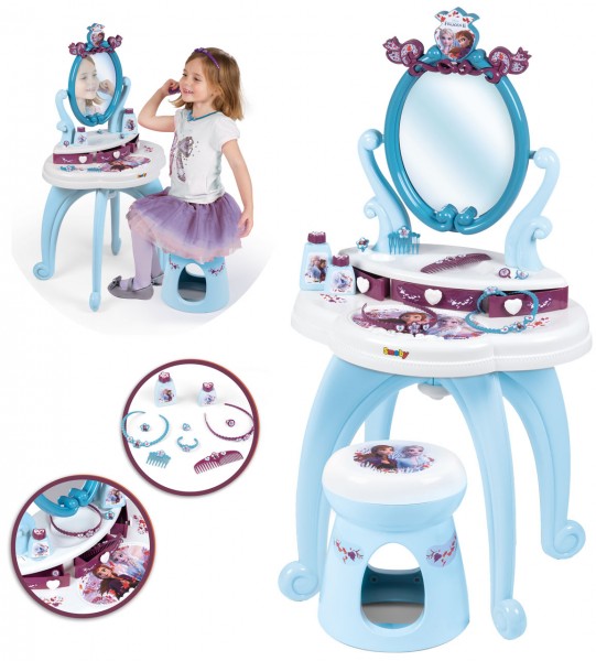 Disney Frozen 2 Frisier- und Schminktisch Die Eiskönigin 2in1 (Brombeere-Hellblau)