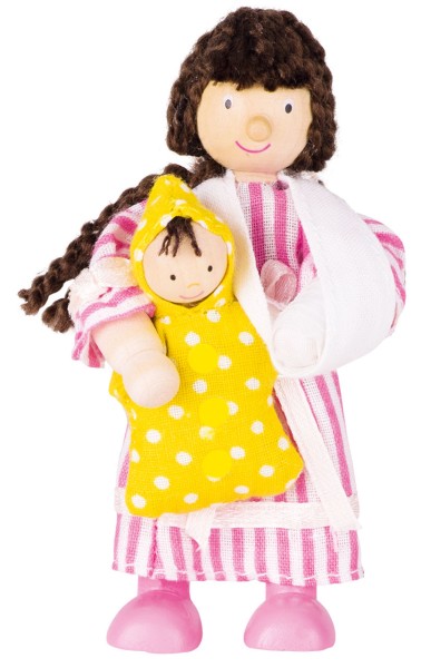 Biegepuppe Patient Mädchen mit Baby