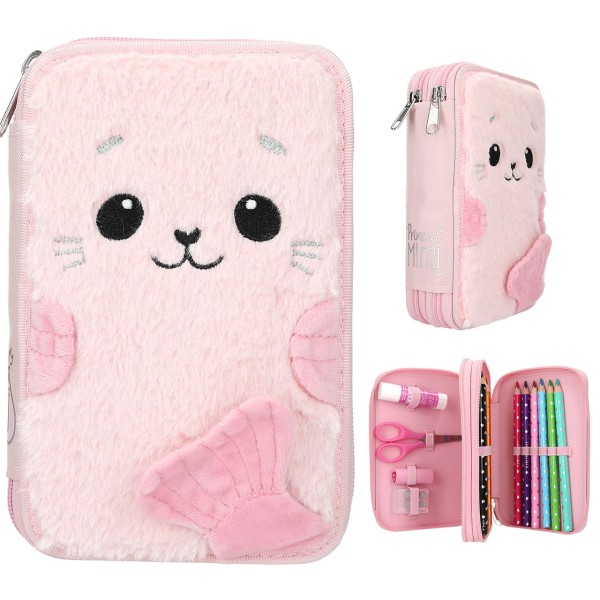 Princess Mimi 2 Fach Federtasche Robby (Rosa)