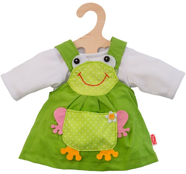 Kleidungsset Froschkleid mit Shirt 35-45 cm