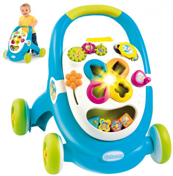 Cotoons 2in1 Lauflernwagen & Spielstation (Blau)