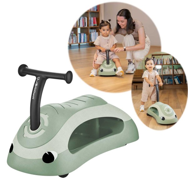 2in1 Aufsitzauto & Lauflernhilfe WALK N' ROLL Ecologic (Pistazie)