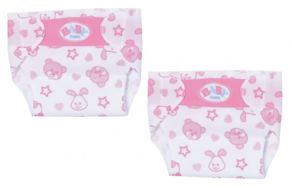 Baby Born Little Windel 2er-Set 36 cm (Weiß-Pink)
