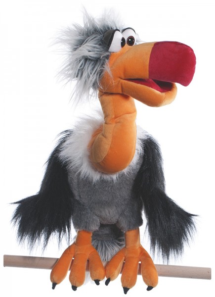 Living Puppets Handpuppe Geier Django 50cm