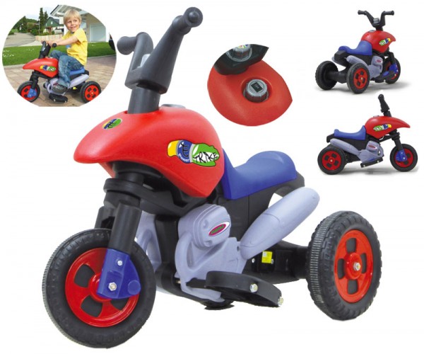 Ride-on E-Trike mit Richtungsschalter (Rot-Blau)