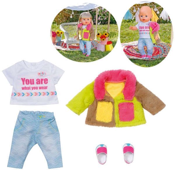 Baby Born Deluxe Regenbogen Mantel 43 cm (Bunt)
