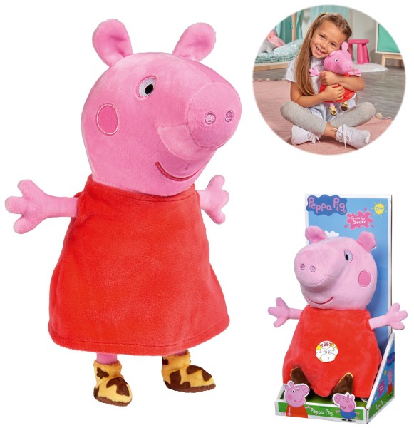 Peppa Pig Plüsch Peppa mit Sound 22 cm