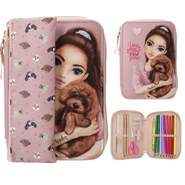 TOPModel Basic Duo Federtasche Hund Kitty and Doggy (Rose)