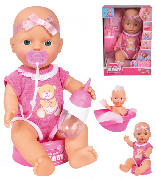 New Born Baby Niedliche Puppe 30 cm (Pink)