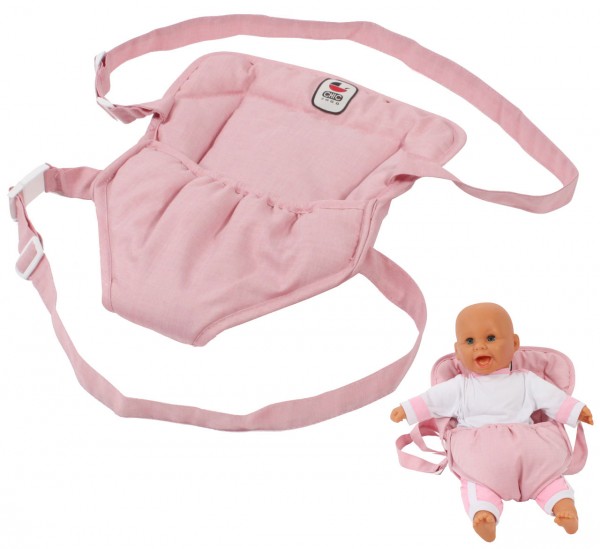Puppentragegurt Deluxe (Melange Rosa)