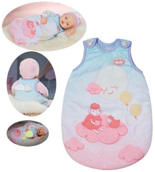 Baby Annabell Sweet Dreams Schlafsack 43 cm (Hellblau-Rosa)