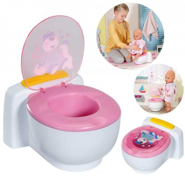 Baby Born Bath Toilette 43 cm (Weiß-Pink)