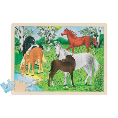 Holzpuzzle Ponyhof (48 teilig)