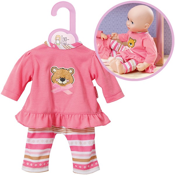 Dolly Moda Pyjama Teddy 28 - 33 cm (Rosa)