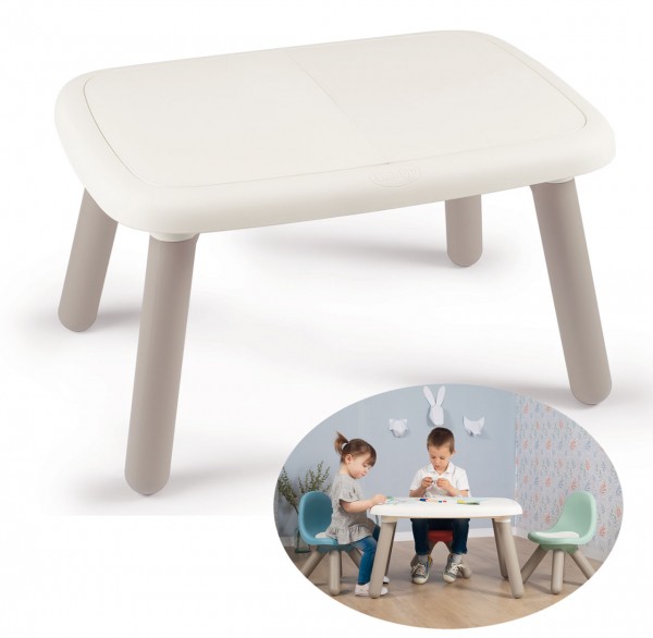 Großer Kindertisch Kid für Drinnen und Draußen (Weiß)