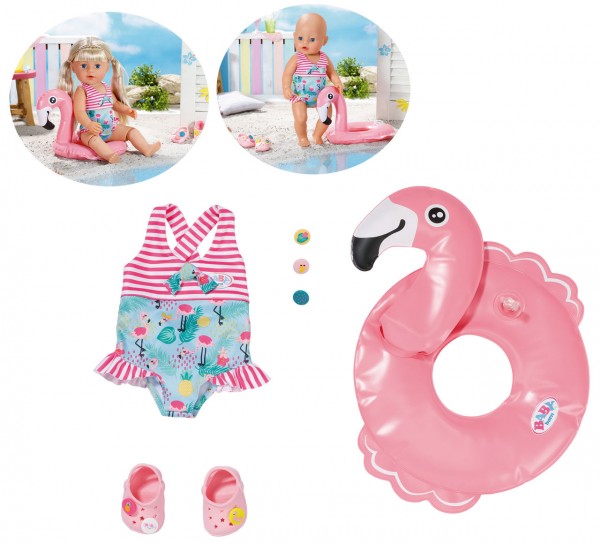 Baby Born Holiday Schwimmspaß Set 43 cm (Pink)