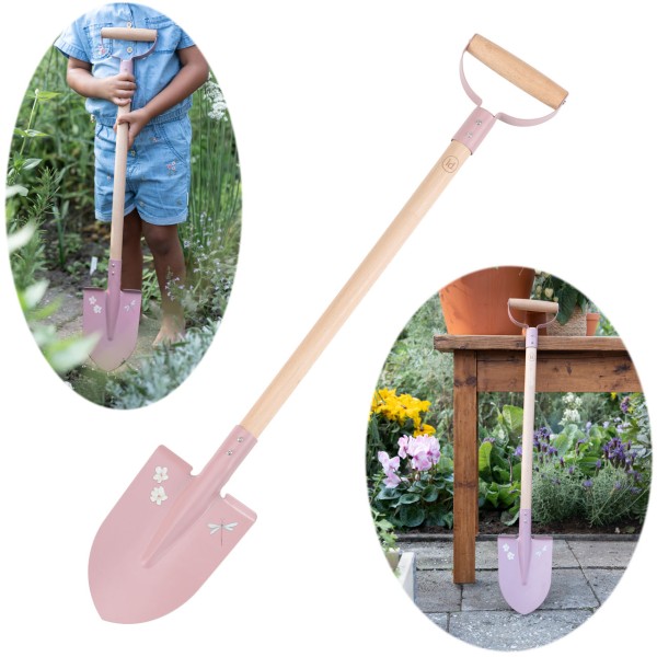 Metall Schaufel Fairy Garden mit Holzstiel (Rosa)