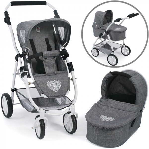 Puppenwagen Emotion 2in1 (Jeans Grey)