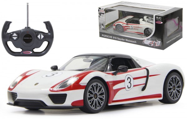 RC Porsche 918 Spyder Race 1:14 40 MHz (Weiß-Rot)