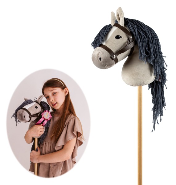 Hobby Horse Steckenpferd (Grau)