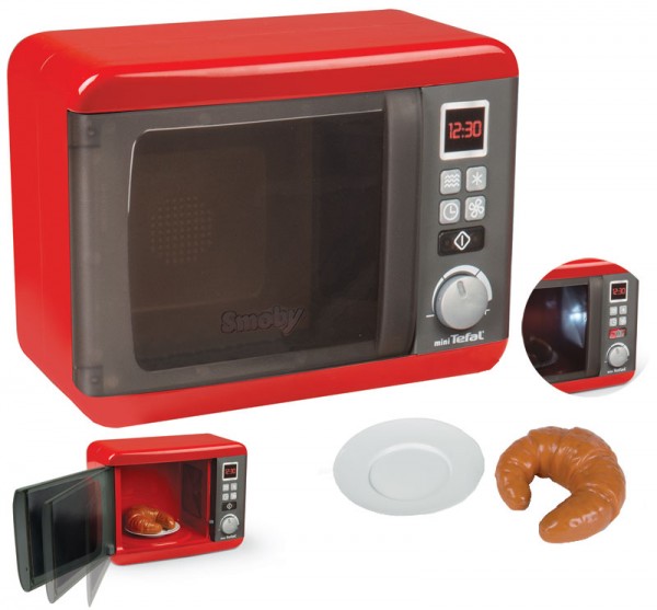 Mini Tefal Elektronische Mikrowelle mit Licht und Sound (Rot)