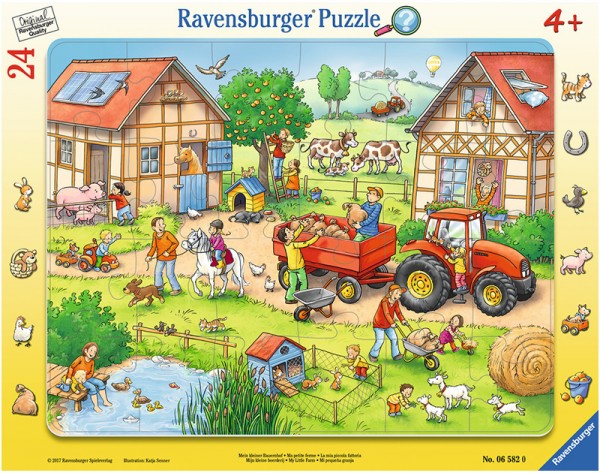 Rahmenpuzzle Mein kleiner Bauernhof mit 24 Teilen