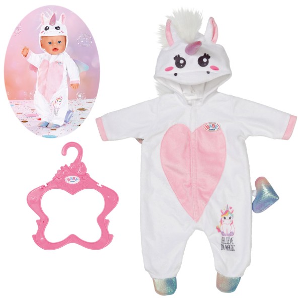 Baby Born Einhorn Kuschelanzug 43 cm (Weiß)