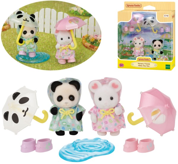 Sylvanian Families Erlebniskindergarten Freunde Regenwetter