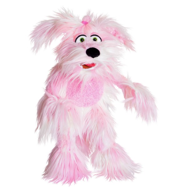Living Puppets Handpuppe Andi Schnulze der Hund 60 cm (Rosa)