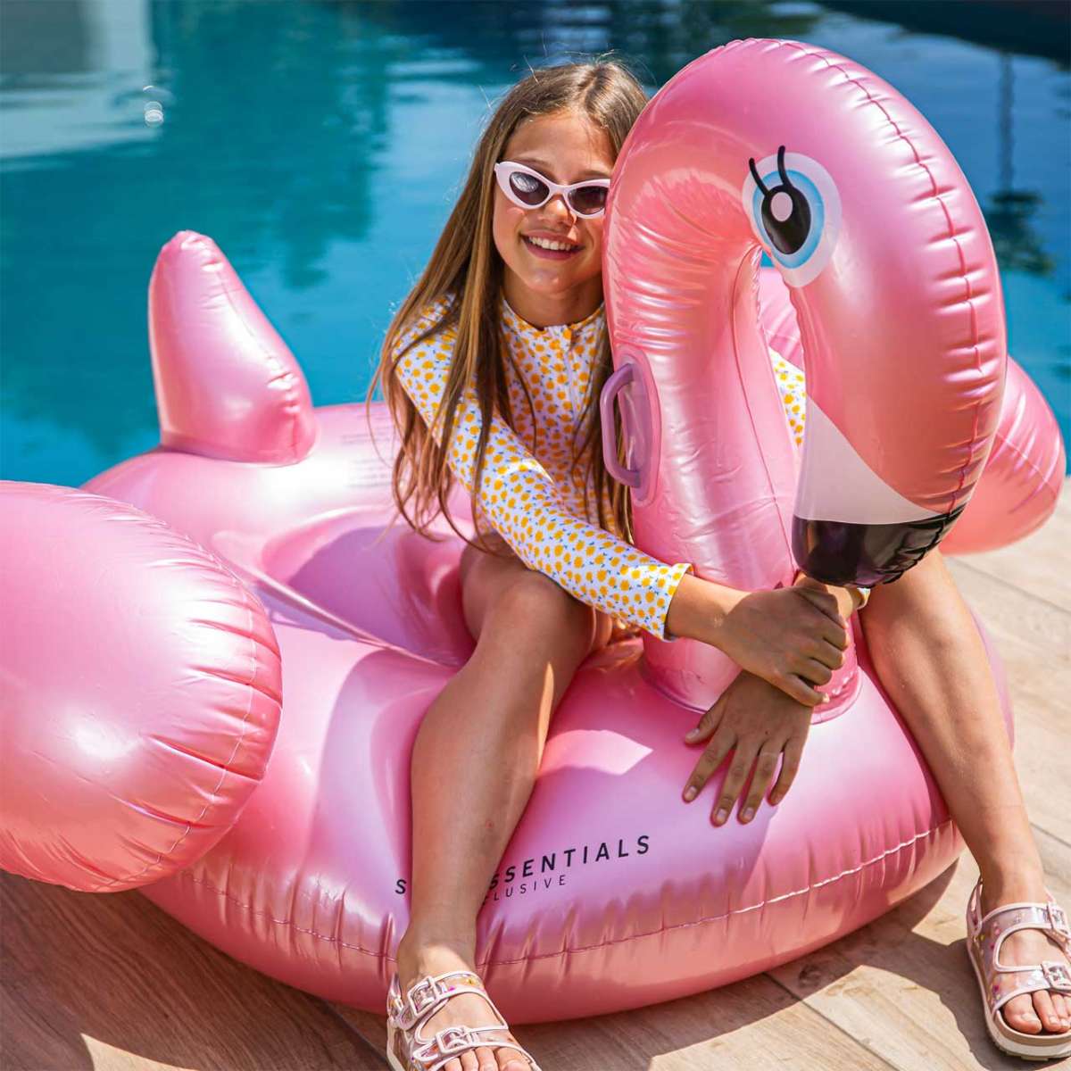 Bodylife Duschhaube Mit Weichem Frottee-Futter – Tropicanna Flamingo Design, 30 Cm, Wasserdicht & Bequem