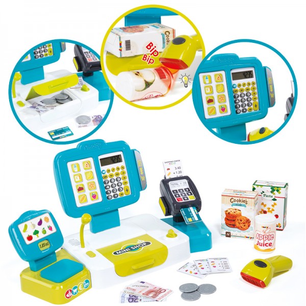 Elektronische Supermarktkasse XL (Türkis)