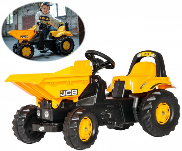 RollyKid JCB Dumper Traktor mit Kippschüssel (Gelb)