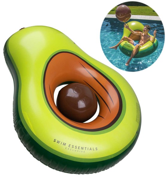 Aufblasbare XL Avocado mit Strandball 180 cm