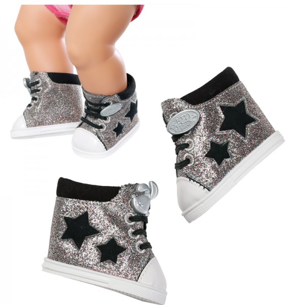 Baby Born Schuhe Trend Sneakers 43 cm (Silber)