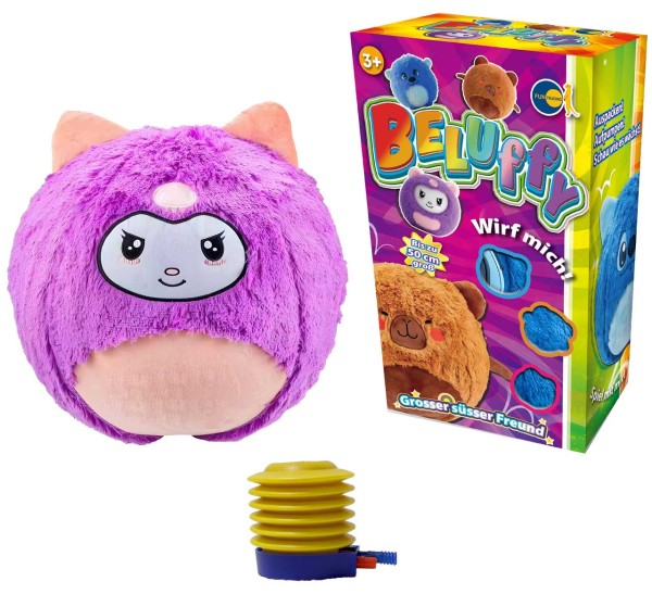 Beluffy Aufpumpbarer Plüschball 50 cm (Lila)