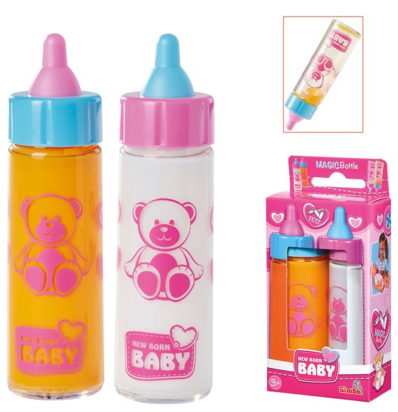New Born Baby 2 Magische Fläschchen Milch und Karotte