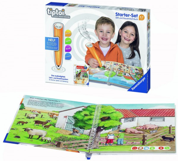 Lernspiel Tiptoi Starter Set mit Stift und Bauernhof-Buch