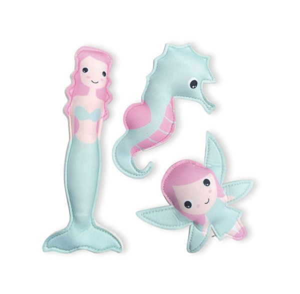 Tauchspielzeug 3-Set Meerjungfrau Tauchtiere (Mint-Rosa)