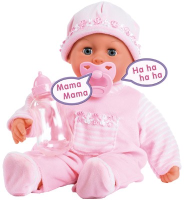 Funktionspuppe First Words Baby 38 cm (Rosa)