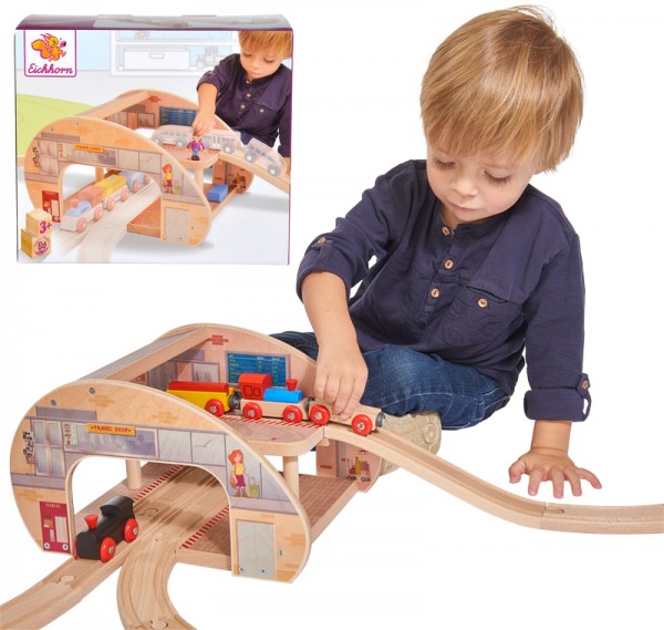 Eisenbahn-Set Großer Bahnhof