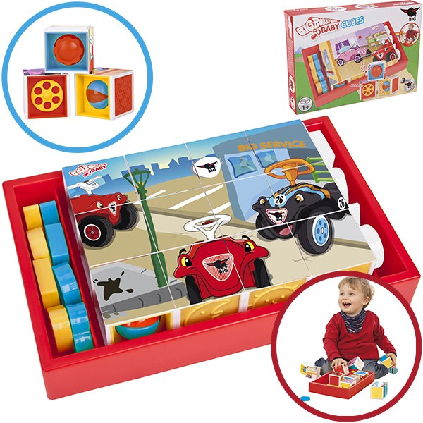 Bobby Car Würfelpuzzle mit Steckförmchen