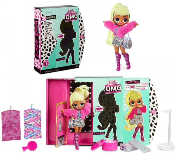 L.O.L. Suprise Top Secret Serie 1 Fashionpuppe Lady Diva (Pink)