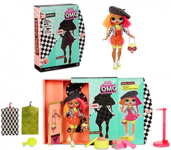 L.O.L. Suprise Top Secret Serie 1 Fashionpuppe Neonlicious (Apricot)